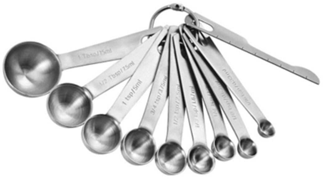 Measuring spoon, measuring cup,  ice mold
