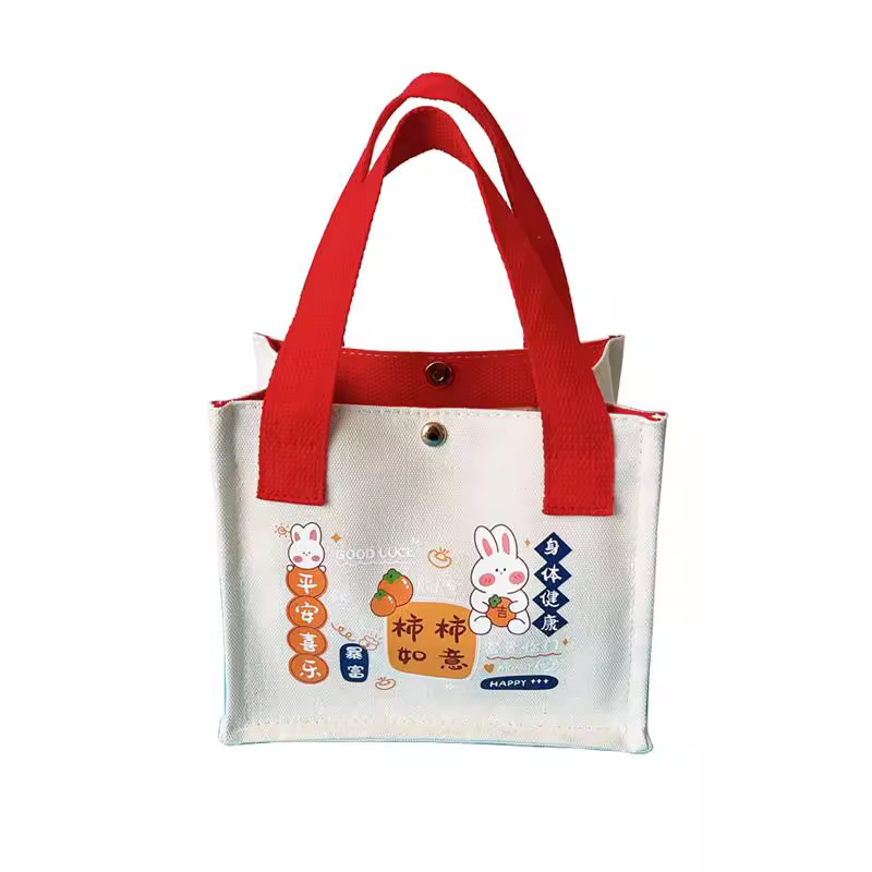 Canvas bag, cotton bag, fashion casual cute handbag, bento bag, tote bag,