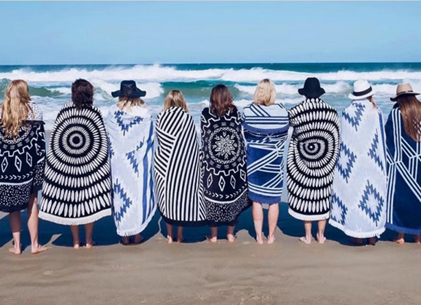Bath towels, bathrobes, beach towels