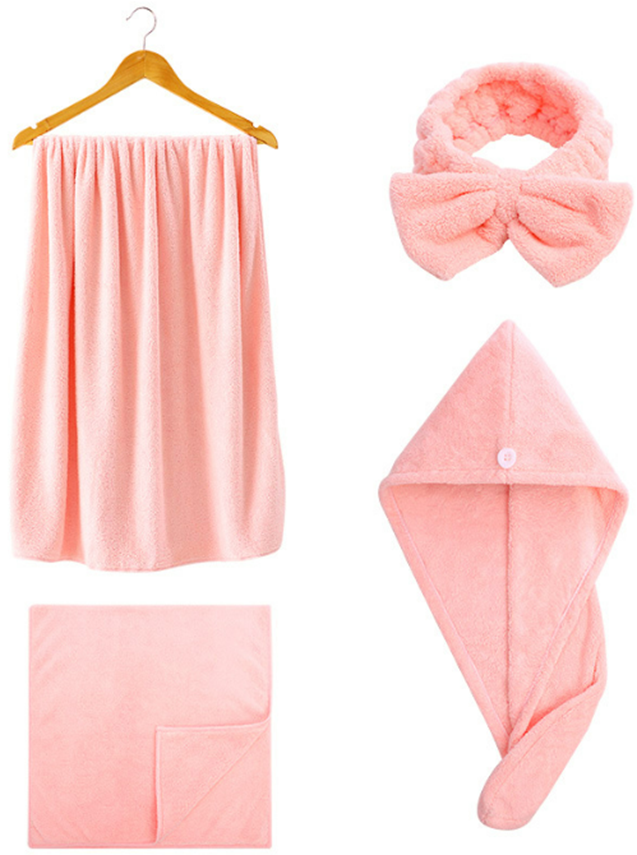 Towel, bath towel, hair-drying cap/hat